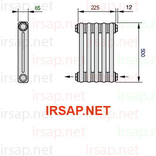 Радиатор IRSAP Tesi 20500/5 T08 CL 01